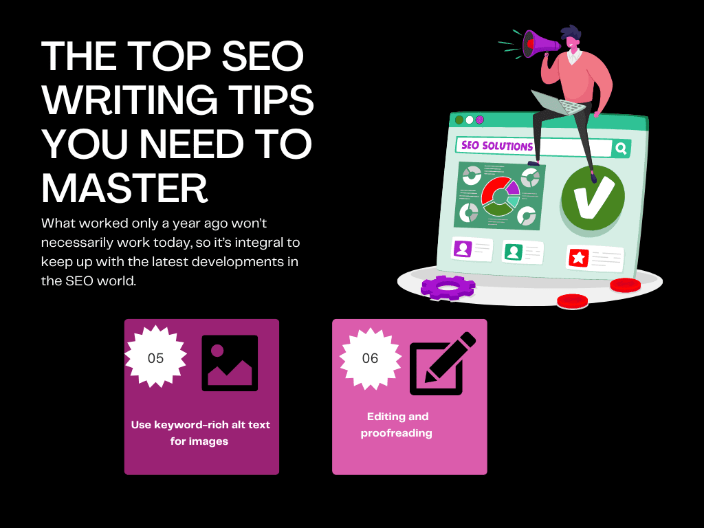 infographic on The Top SEO Writing Tips You Need to Master